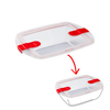 Cook&Heat - Rectangular replacement lid with steam valves