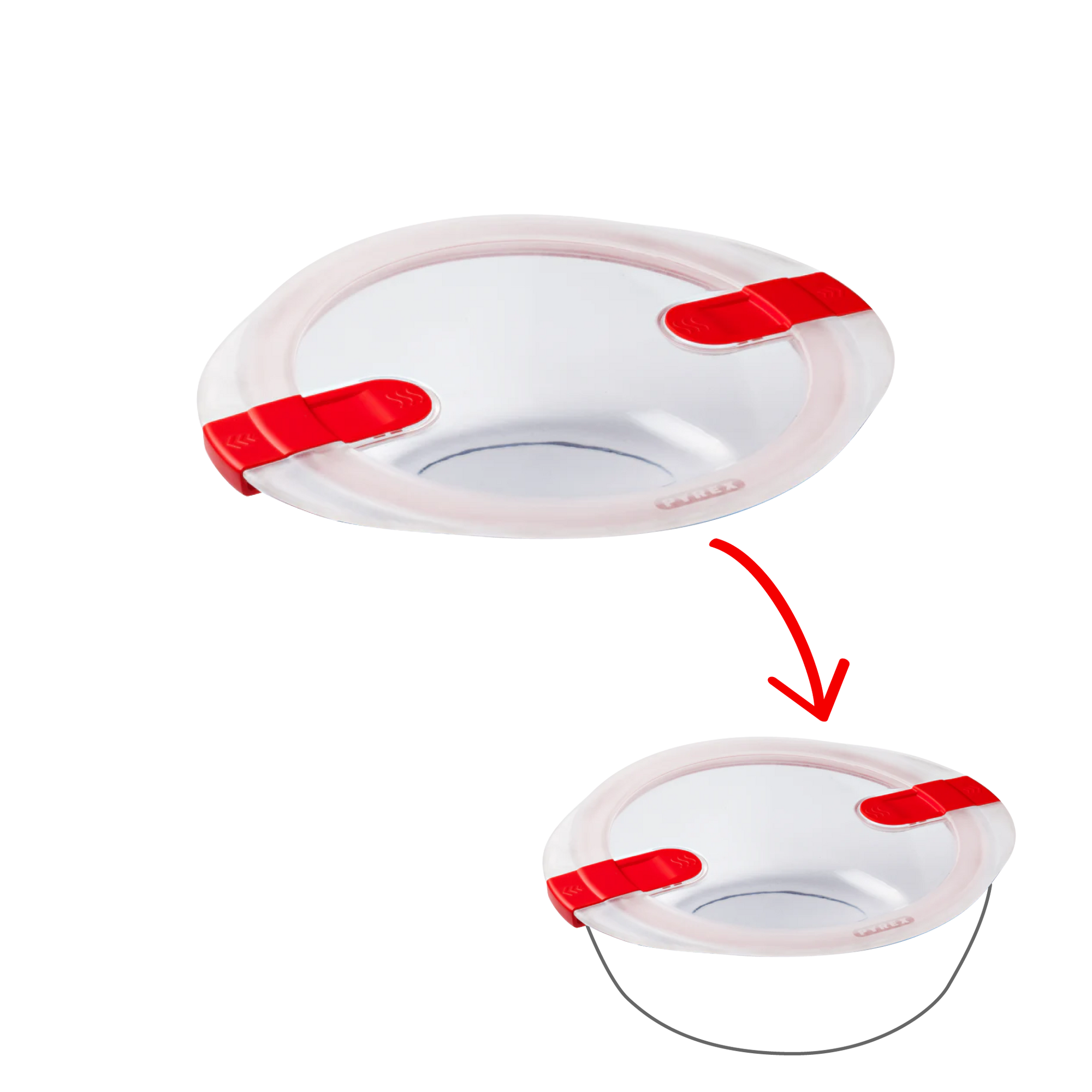 Cook&Heat - Round replacement lid with steam valves