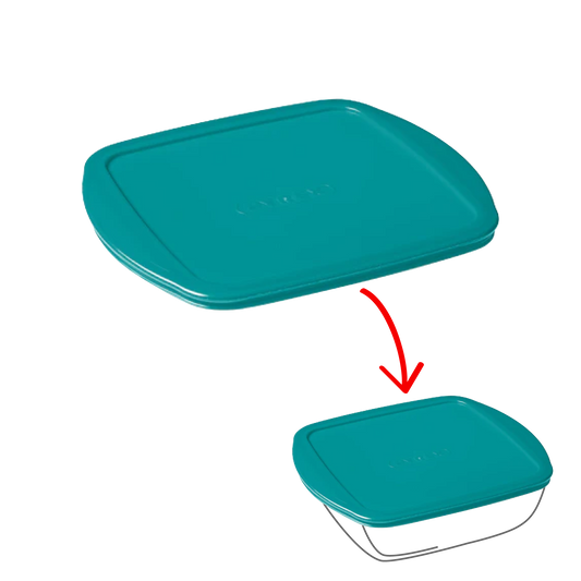 Cook&Store - Peacock green square replacement lid