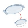 Lid spare part -  oval glass casserole