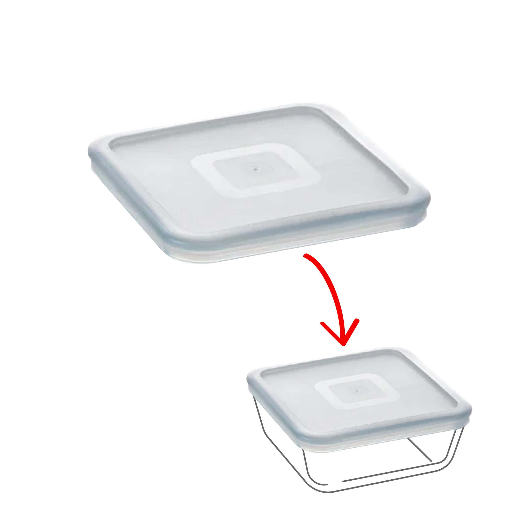 Cook & Freeze - Square Replacement Lid