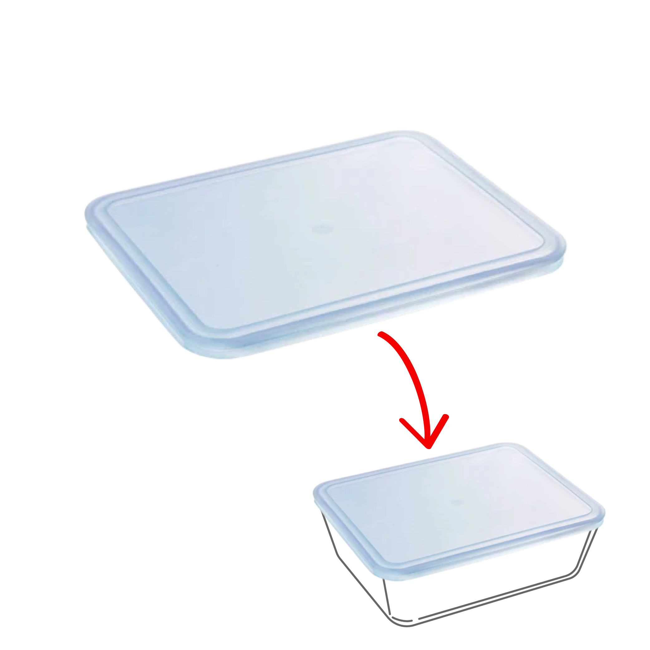 Cook&Freeze - rectangular replacement lid