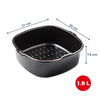 Square air fryer metal dish
