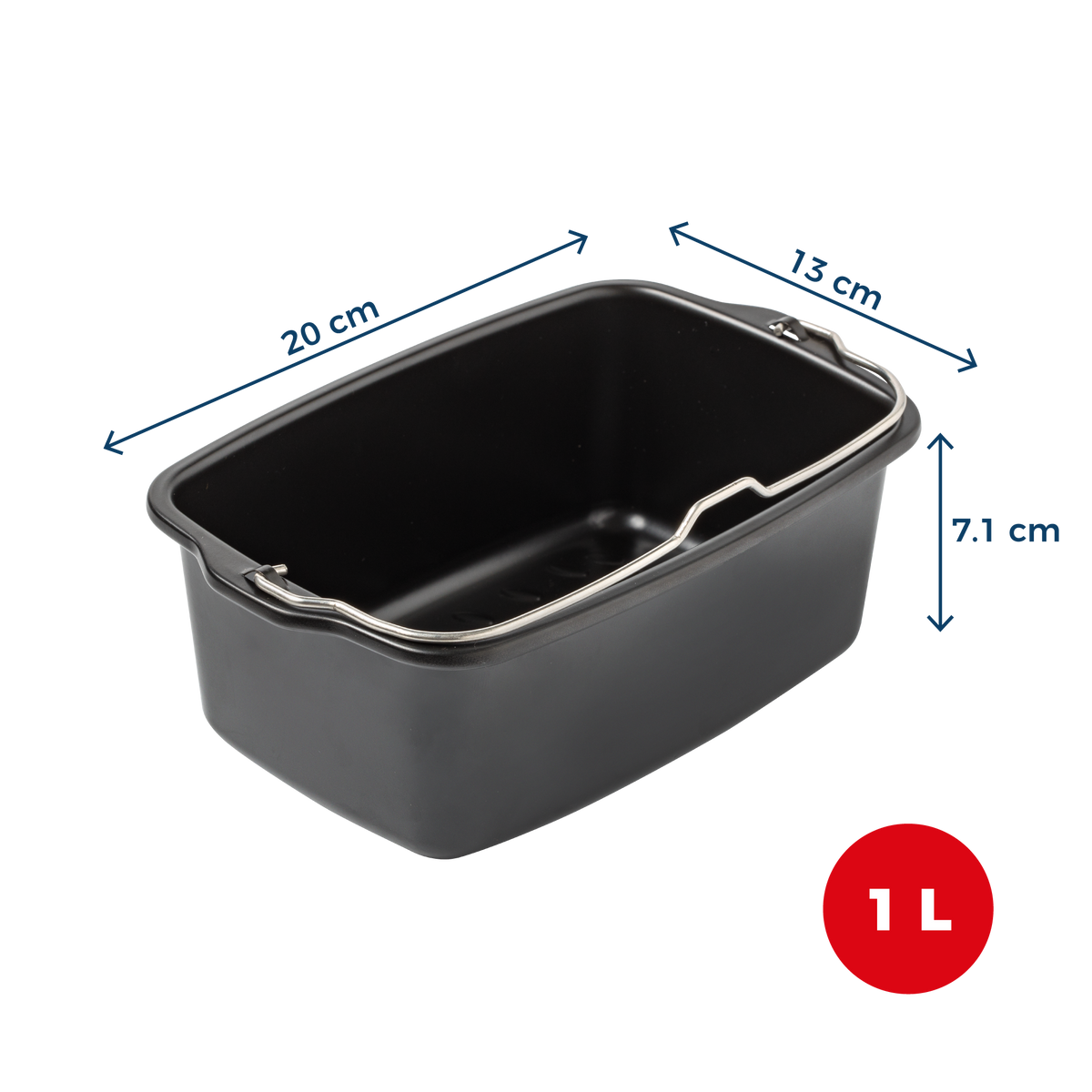 Metal loaf tin for air fryer with handle