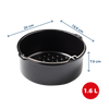 Round air fryer metal dish