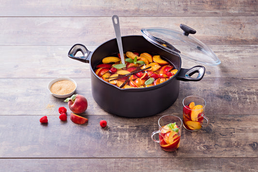 Origin+ Non-Stick Aluminium Induction Stewpot with lid