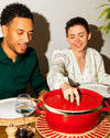 Round cast iron casserole dish - SlowCook