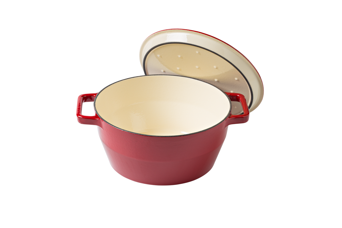 Round cast iron casserole dish - SlowCook