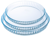 Set of 3 glass tart tins – 25 cm, 28 cm and 31 cm