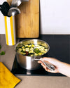 Stainless steel saucepan with lid fixed handle - Infinity