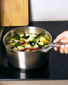 Stainless steel saucepan with removable handle - Infinity