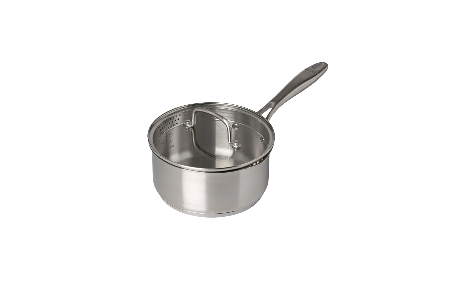 Stainless steel saucepan with lid fixed handle - Infinity