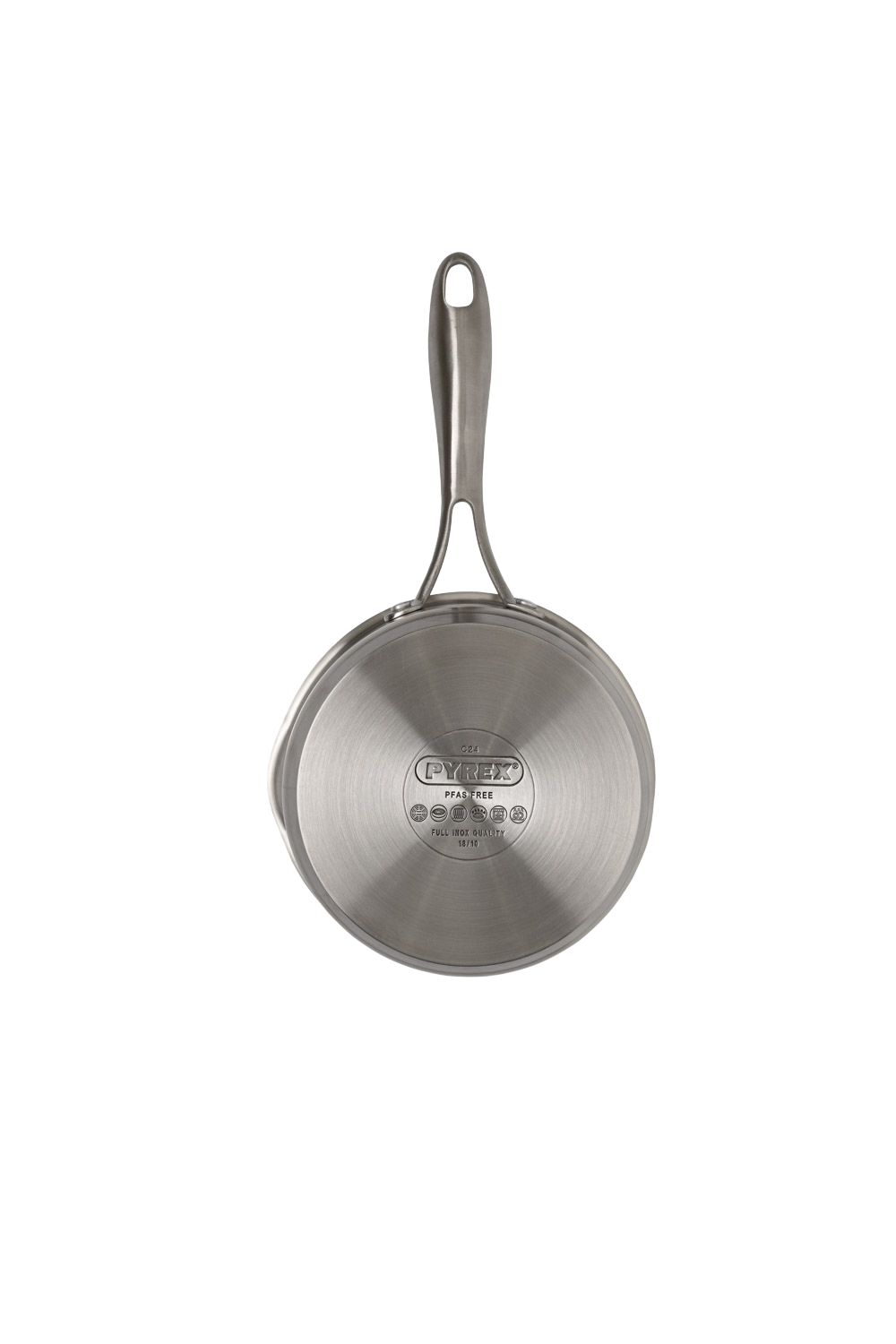Stainless steel saucepan with lid fixed handle - Infinity