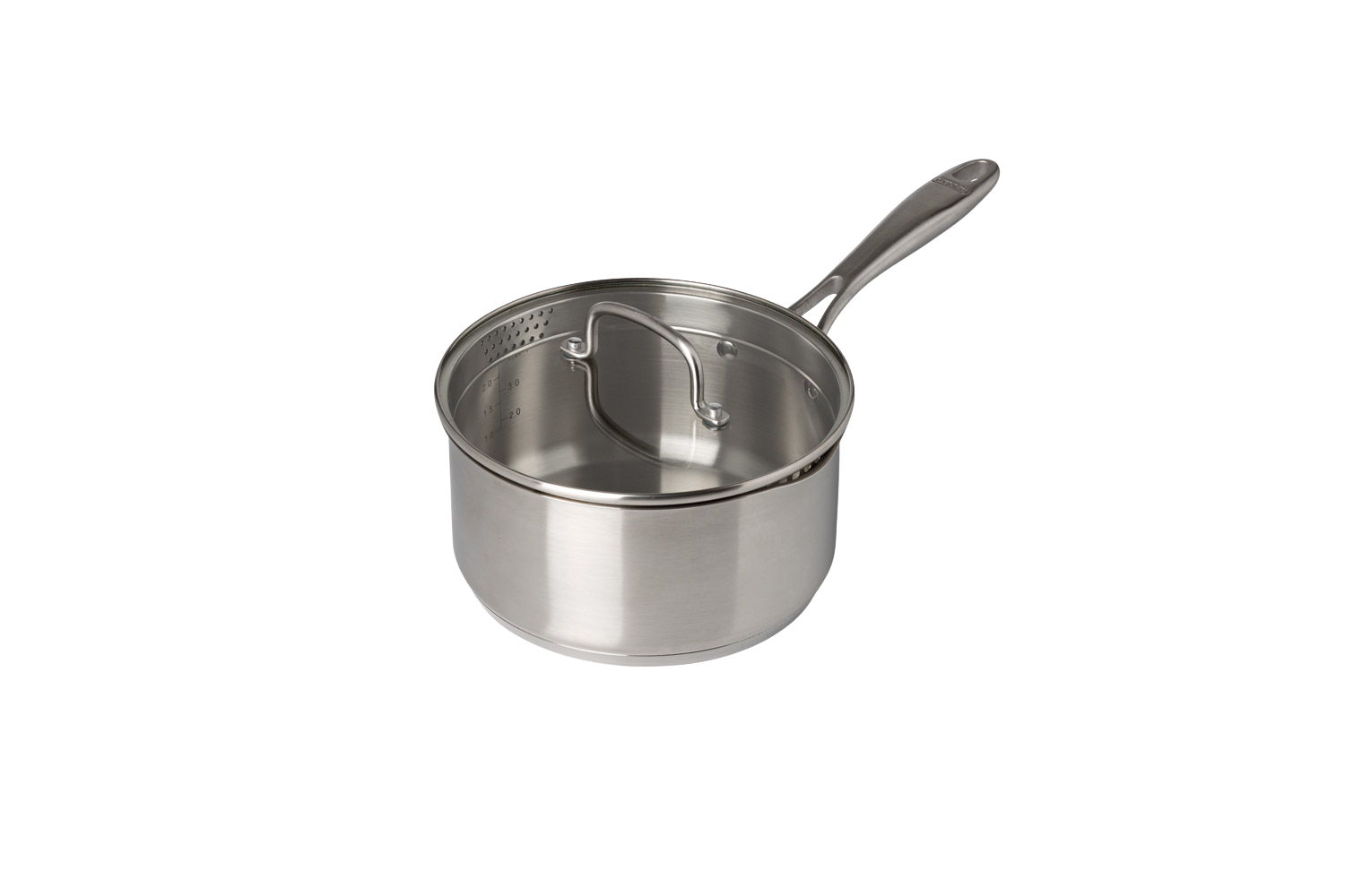 Stainless steel saucepan with lid fixed handle - Infinity
