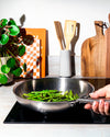 Stainless steel saucepan with lid removable handle - Infinity