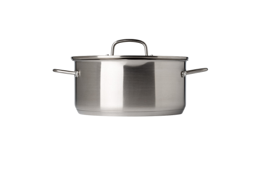 Stainless steel stewpot with lid fixed handles – Infinity