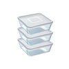 Storage box, food storage box, storage box with lid, pyrex, glass storage box, glass food storage box with lid, borosilicate glass