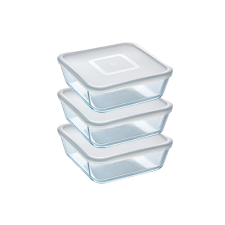 Storage box, food storage box, storage box with lid, pyrex, glass storage box, glass food storage box with lid, borosilicate glass