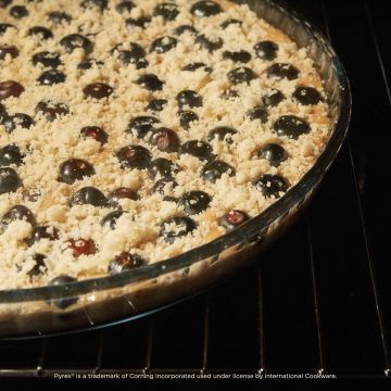 Glass round tart tin