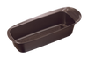Non-stick metal cake tin with large handles for easy handling.
