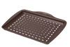 Metal pizza tray with easy grip - different sizes & shapes - asimetriA