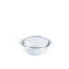 Multi-purpose round glass casserole dish - 4 IN 1 range