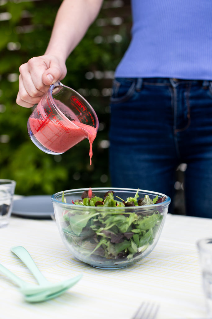 Glass mixing bowl