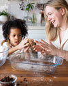 Rectangular glass oven dish