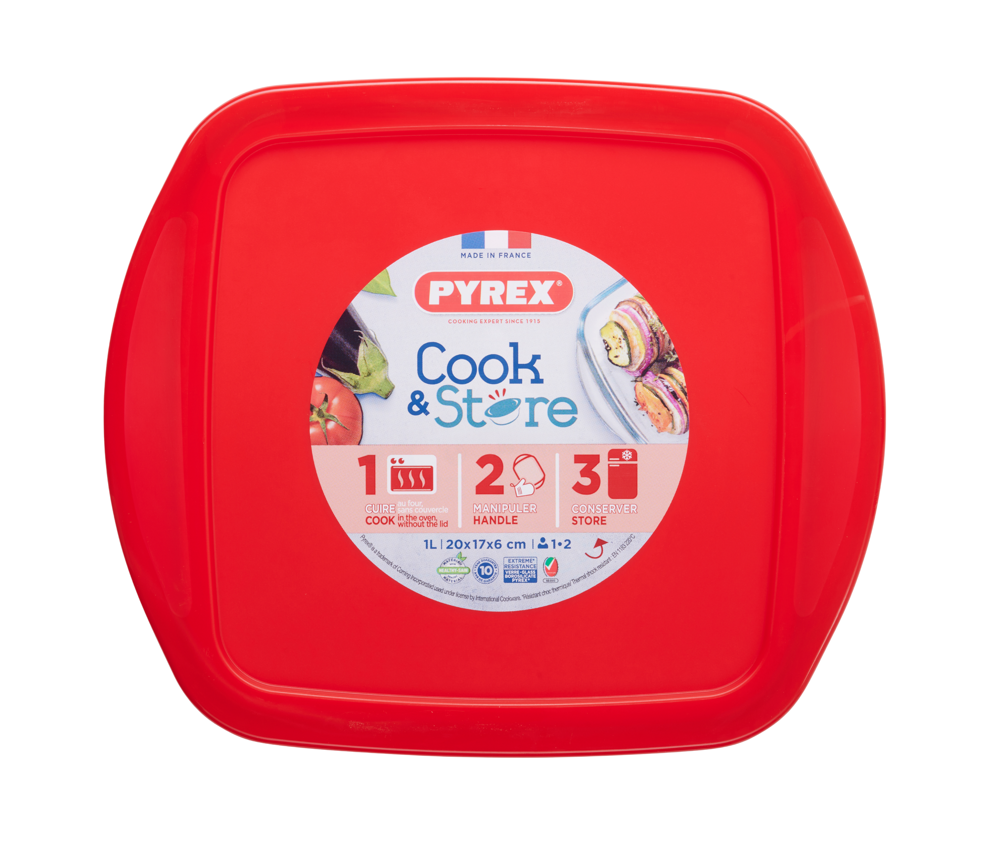 Cook&Store - Square glass storage dish with lid
