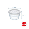 Cook & Freeze - Round storage container with lid compatible air fryer
