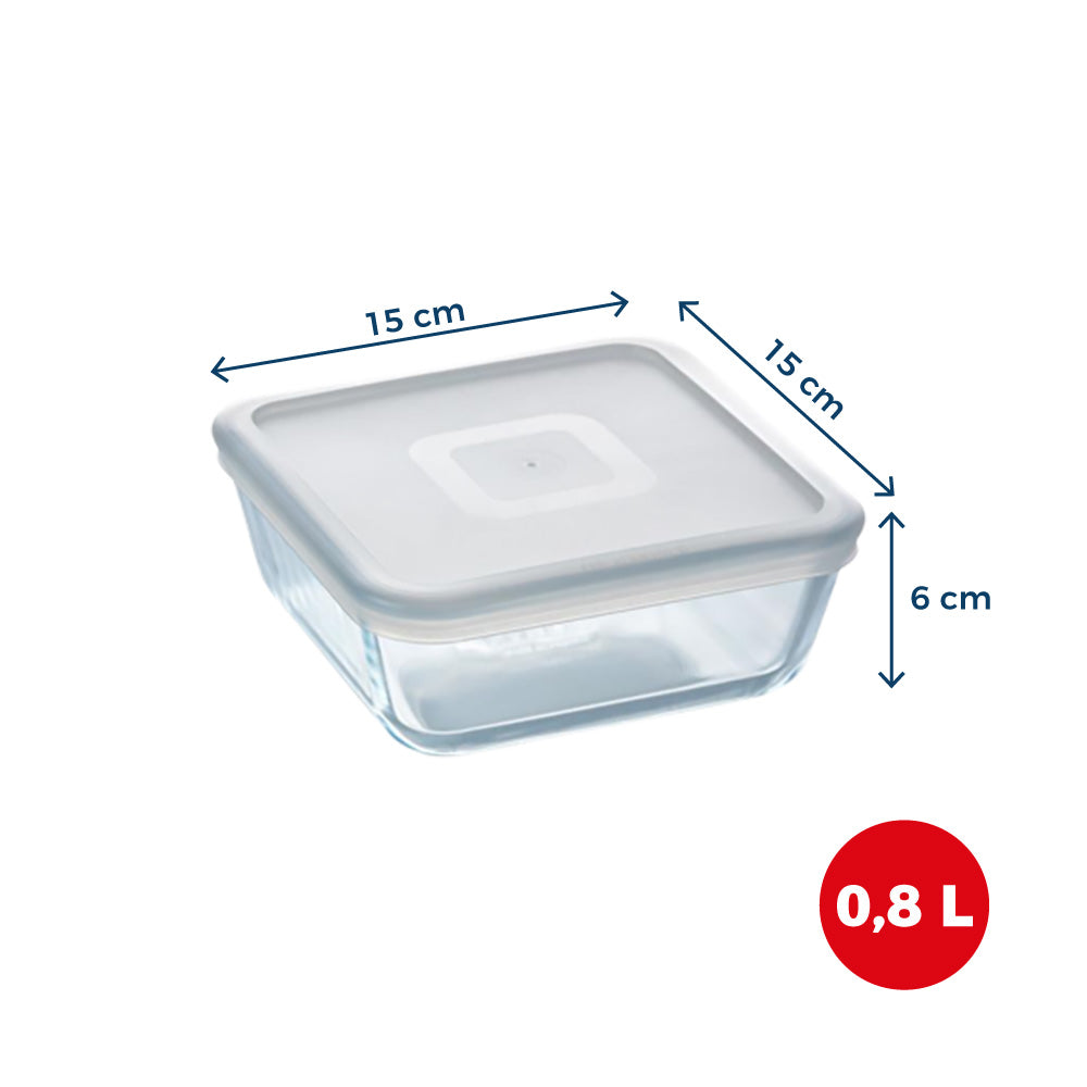Cook & Freeze - Square dish with special freezer lid compatible air fryer
