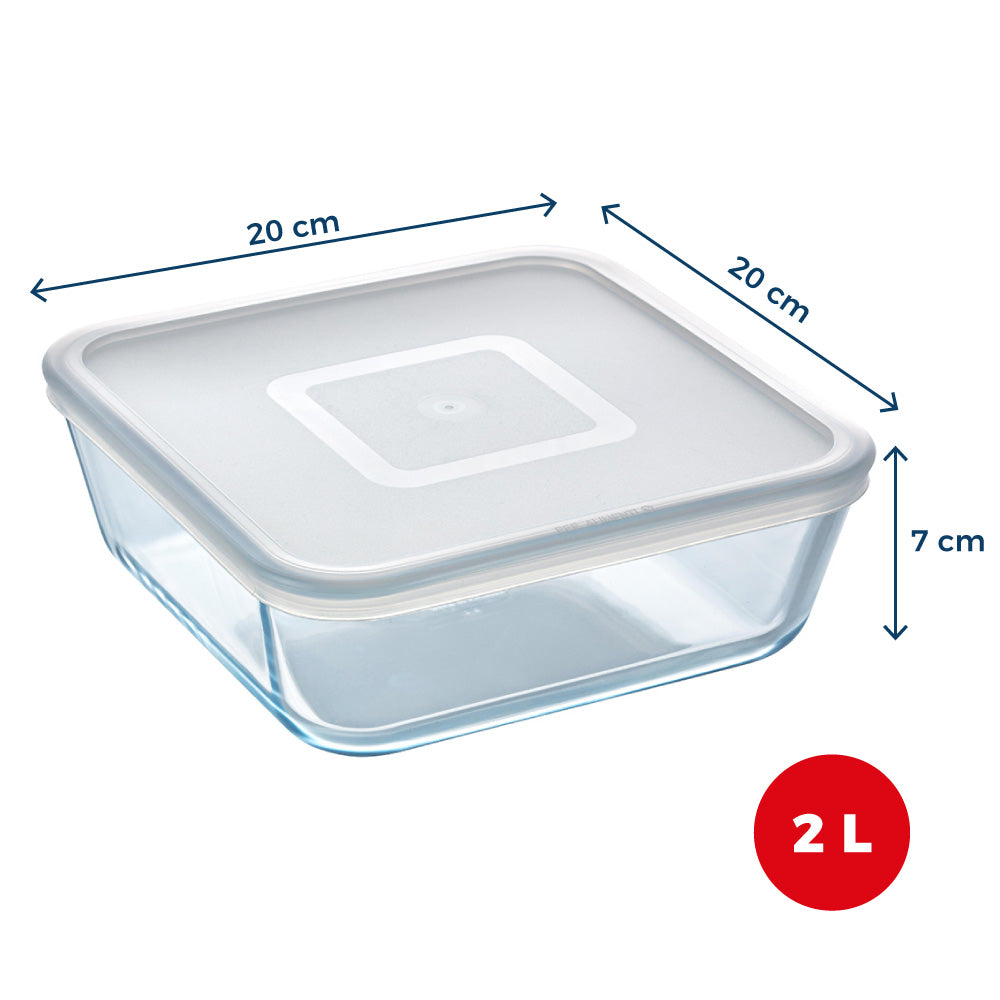 Cook & Freeze - Square dish with special freezer lid compatible air fryer