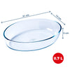 Oval glass oven dish compatible air fryer