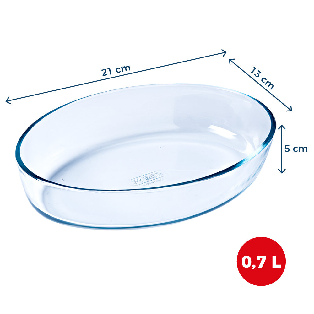 Oval glass oven dish compatible air fryer