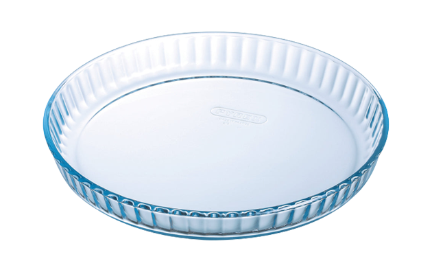 Glass round tart tin