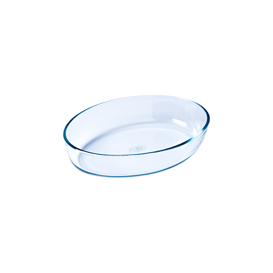 Oval glass oven dish