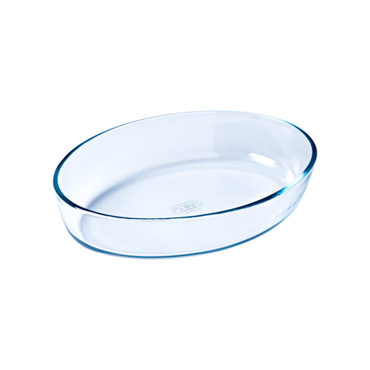 Oval glass oven dish