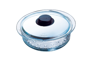 Steam cooking - Steamer basket and glass lid