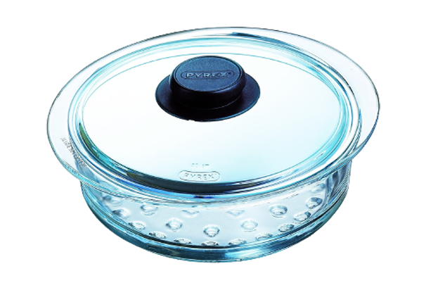 Steam cooking - Steamer basket and glass lid