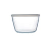 Cook & Freeze Set of 3 Glass Round dishes with plastic lids