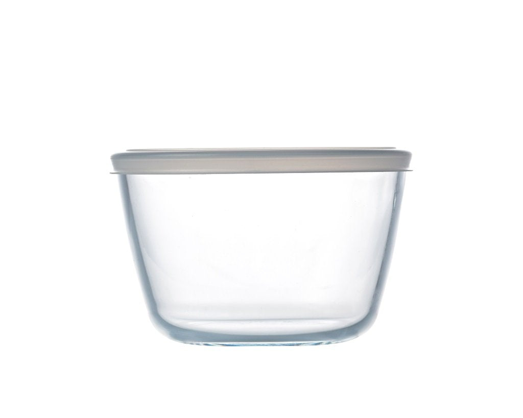 Cook & Freeze Set of 3 Glass Round dishes with plastic lids