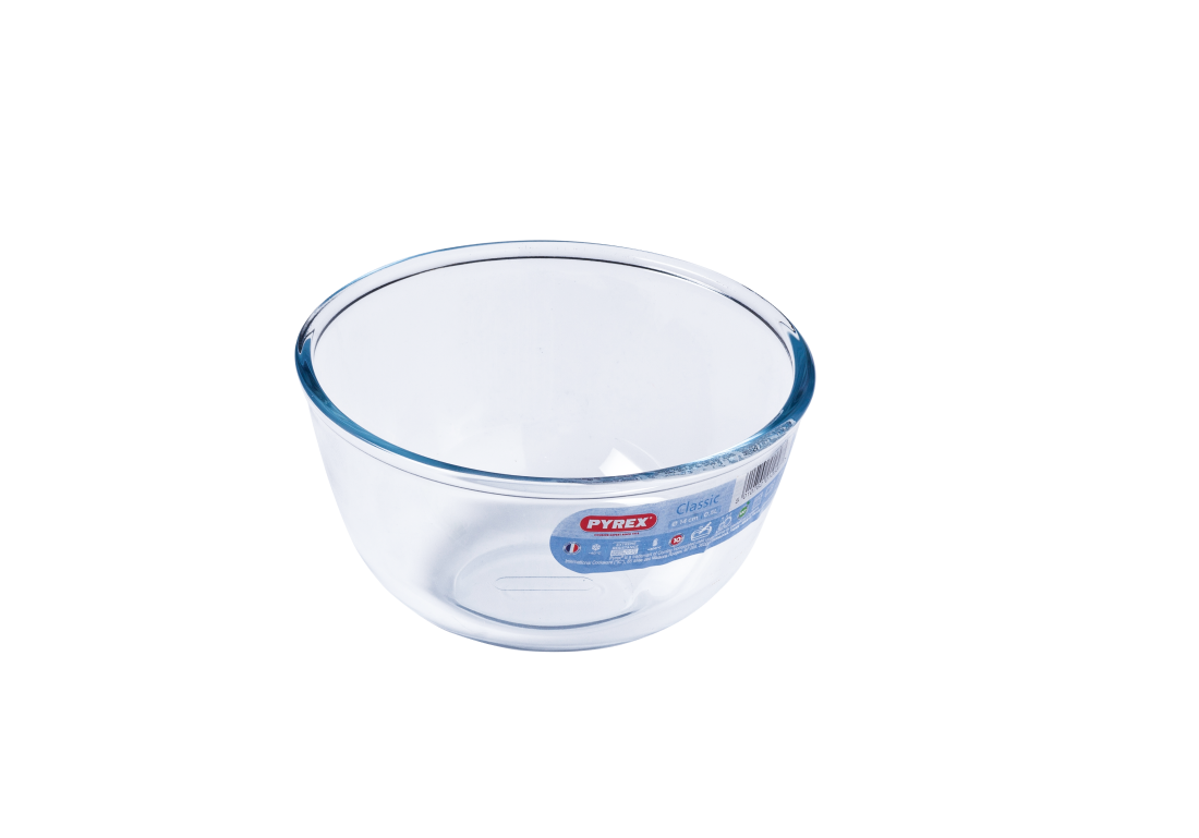 Glass mixing bowl