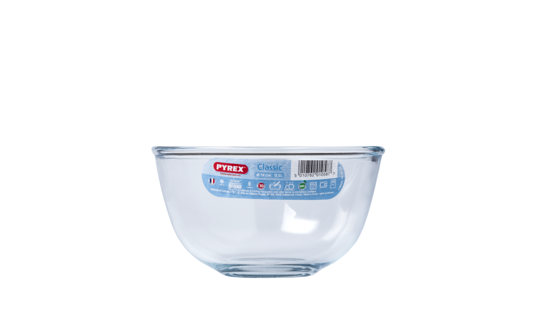 Glass mixing bowl