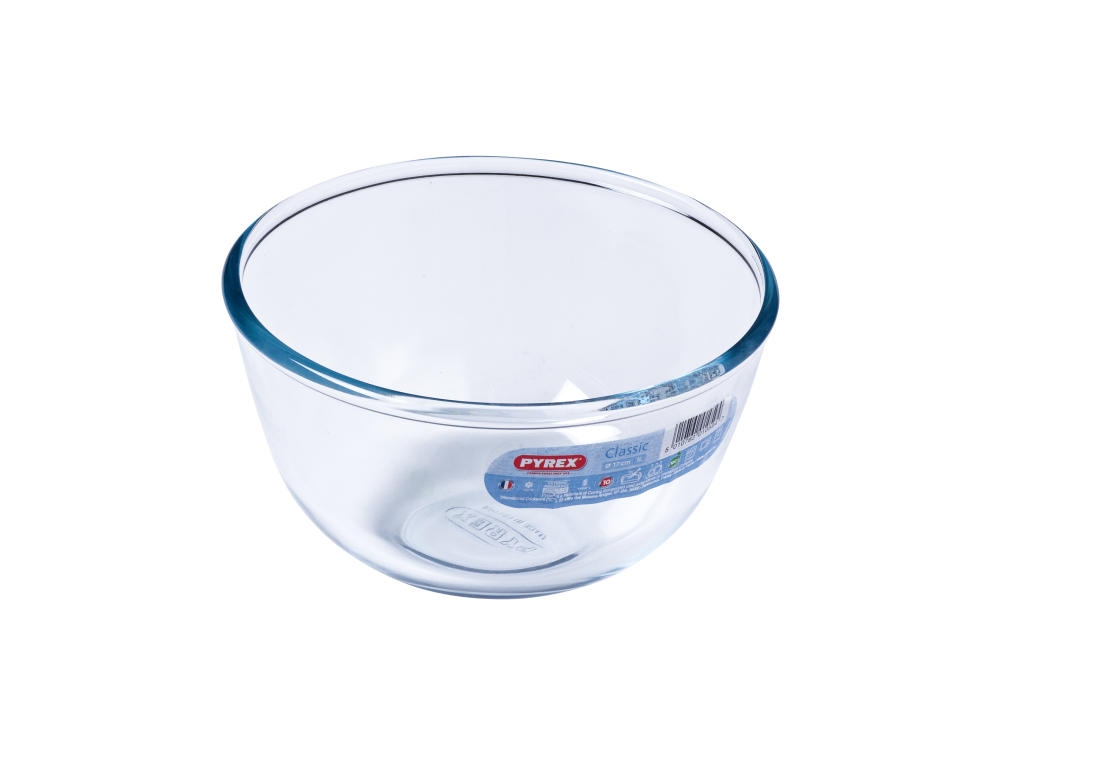 Glass mixing bowl