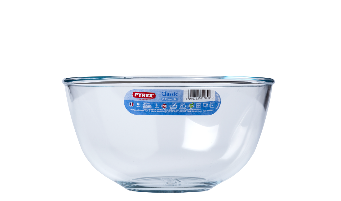 Glass mixing bowl