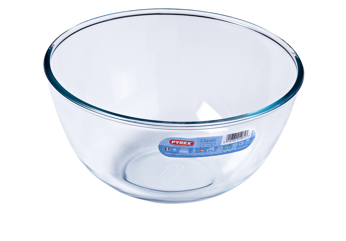 Glass mixing bowl
