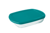 Cook & Store Glass Rectangular Dish shallow version High resistance with lid