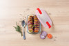 Rectangular glass dish with steam valve lid - Cook & Heat