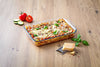 Rectangular glass family oven dish with lid for 6/8 people - Cook&Store