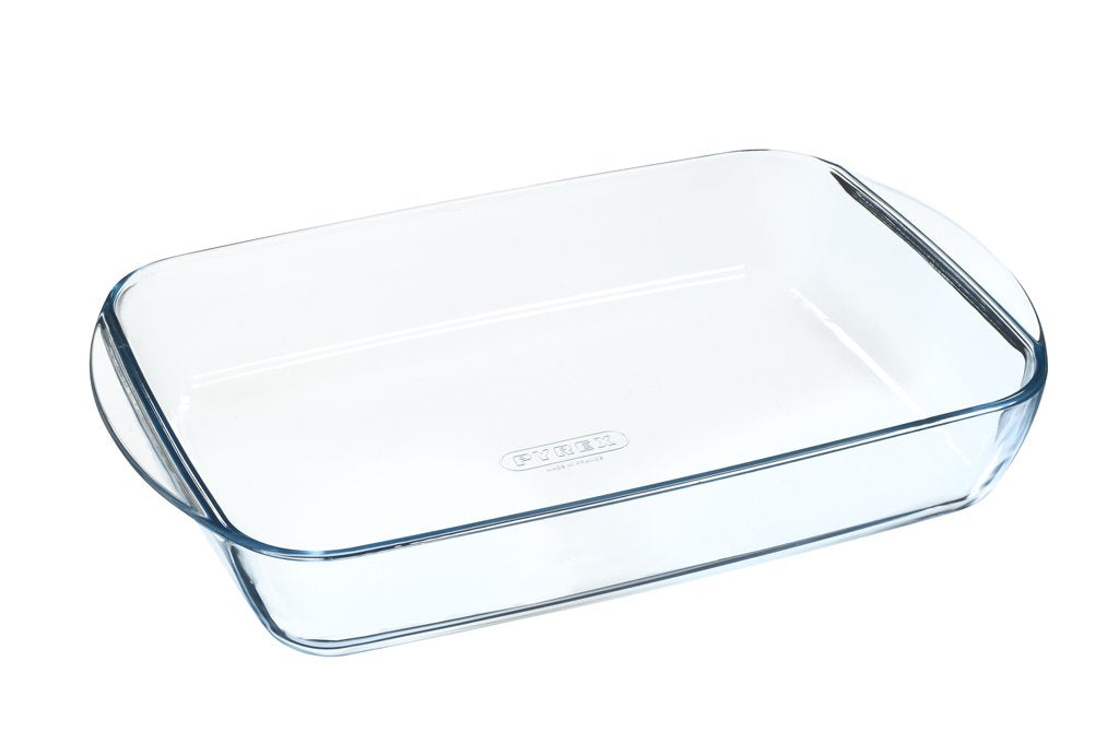 Rectangular glass family oven dish with lid for 6/8 people - Cook&Store